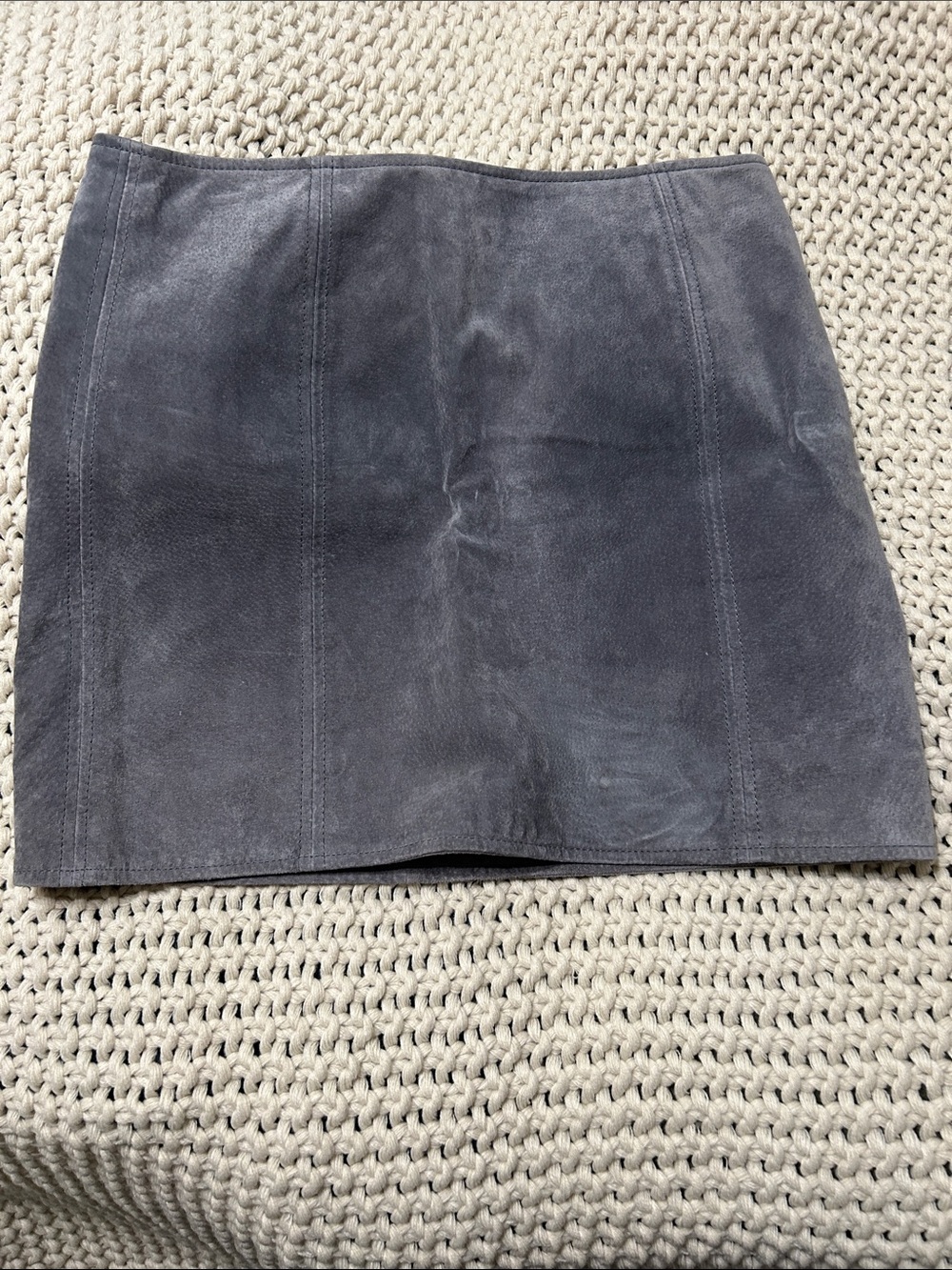 Blank NYC Charcoal Suede Mini Skirt